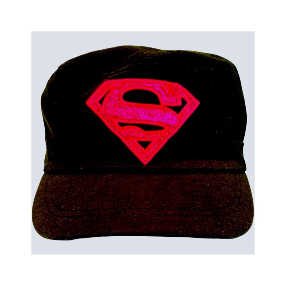 Supergirl Black Baseball Hat Cap With Velcro Adjustable‎ Size